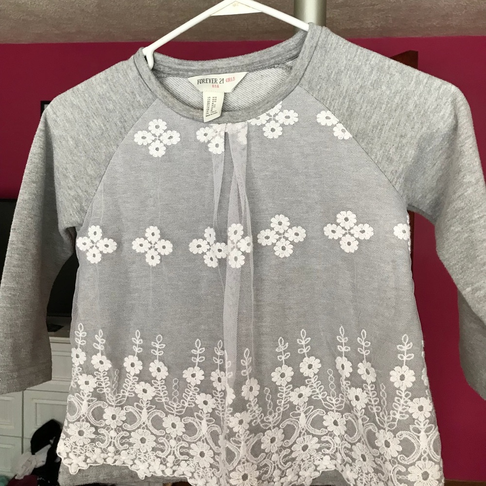 Youth girls Forever 21 3/4 Sleeve tee